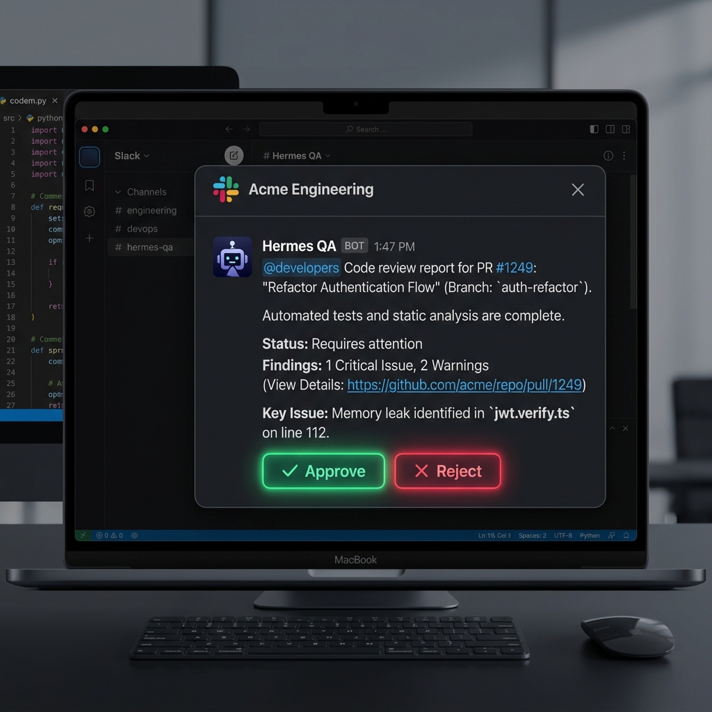 Slack Human in the Loop Mockup