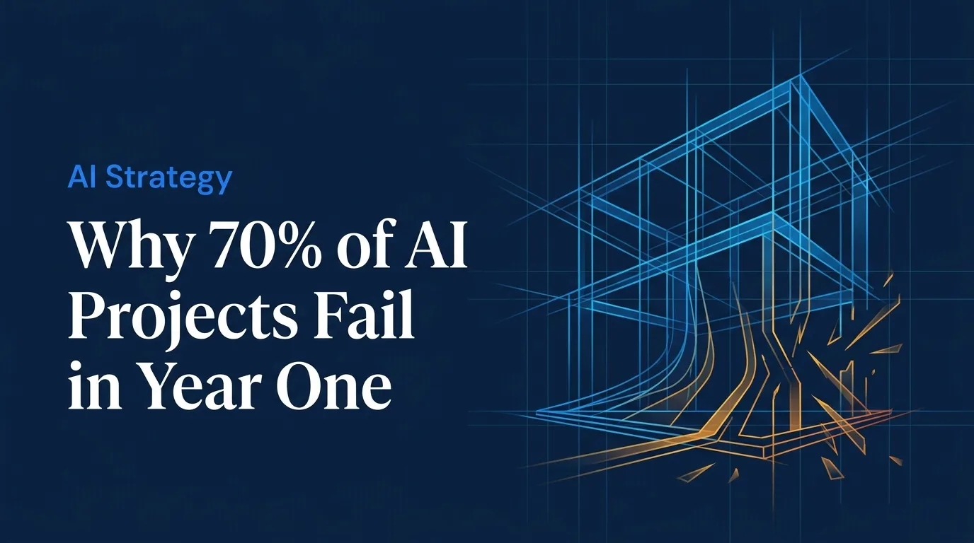Why 70% of AI Projects Fail in Year One and the Three Variables That Determine Which Don't